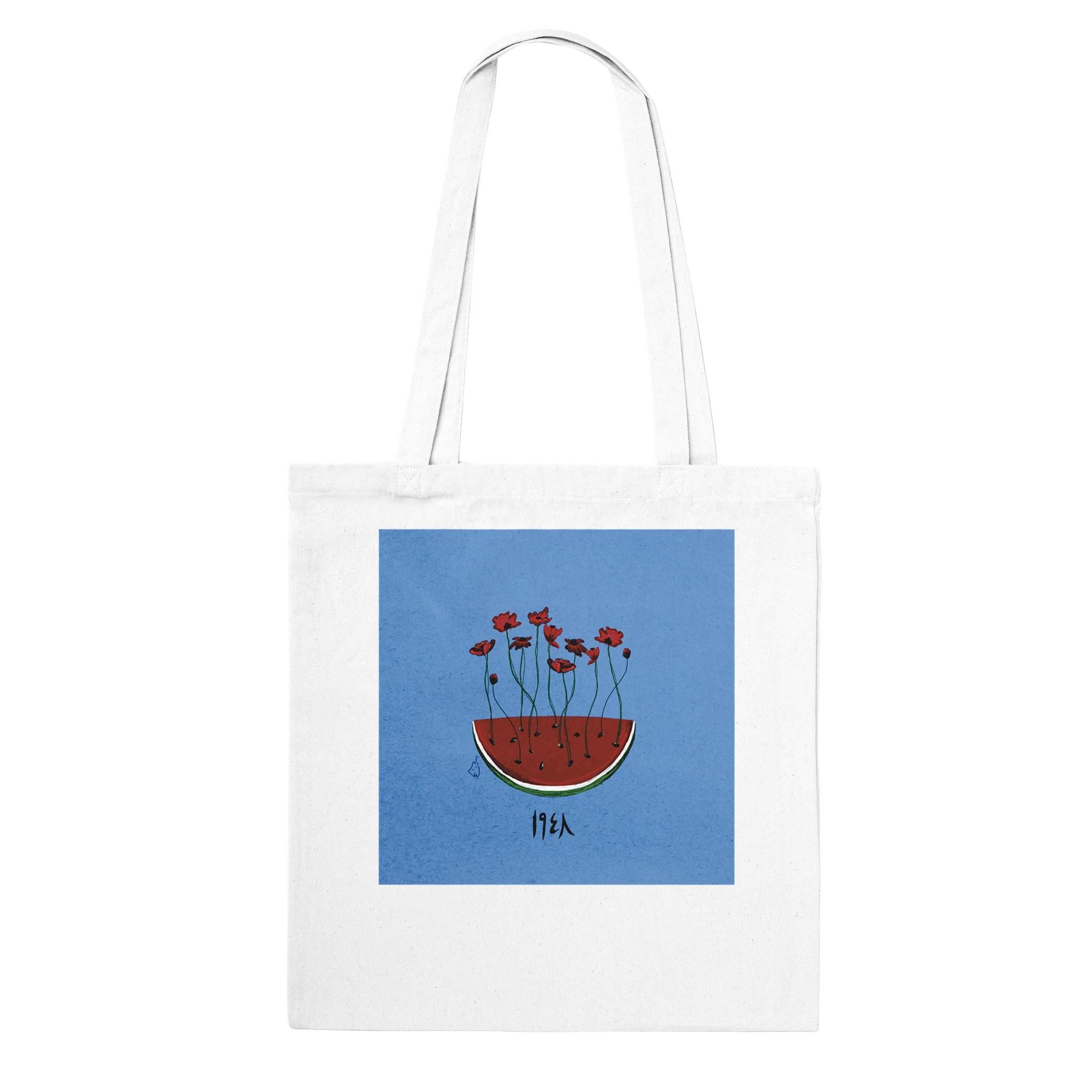 Watermelon Poppy Seeds Tote Bag