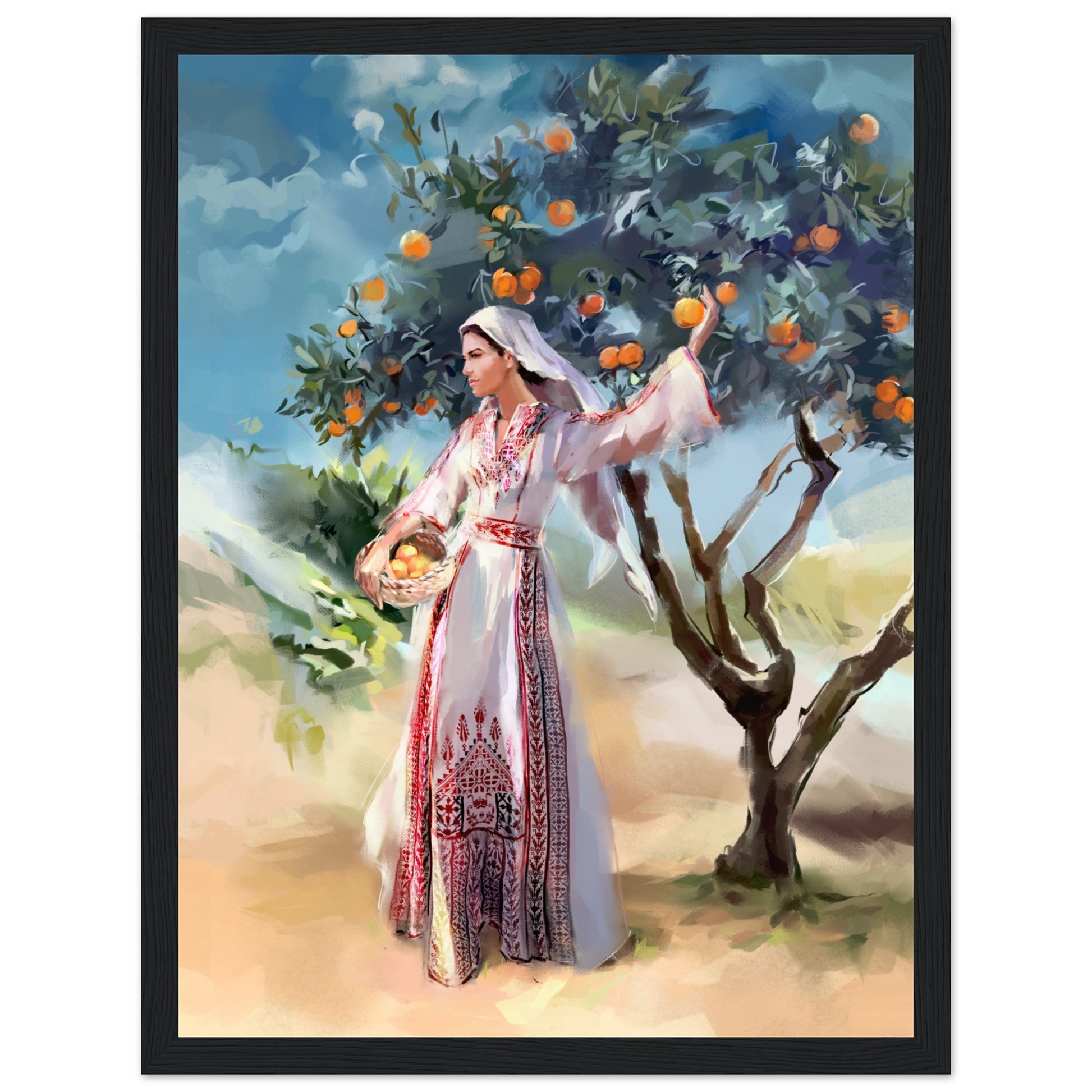 oranges of jaffa framed art