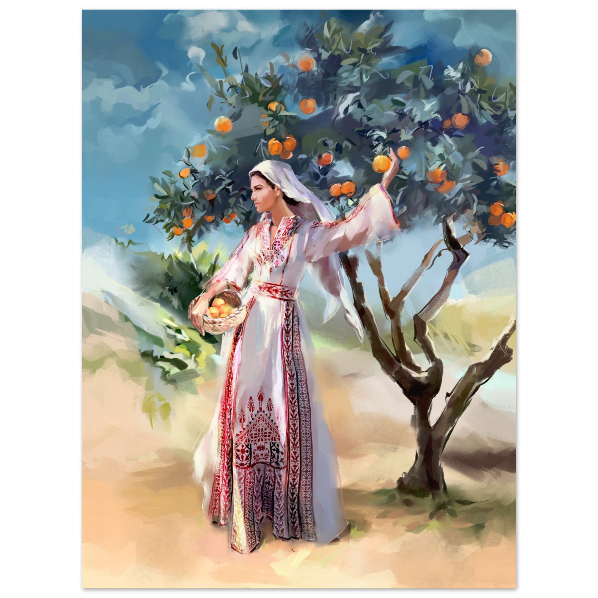 oranges of jaffa art print